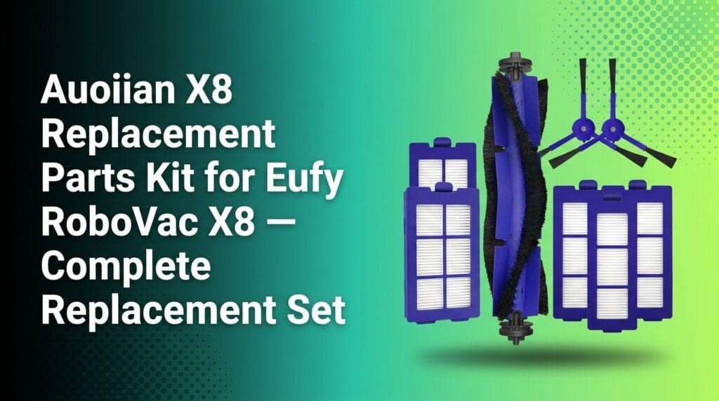 Auoiian X8 Replacement Parts Kit for Eufy RoboVac X8 featured product review image on Option Cutter.