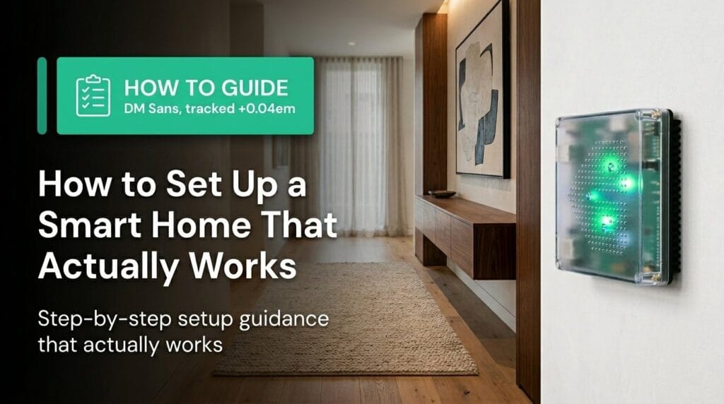 Smart home hub on a minimal surface with soft directional light