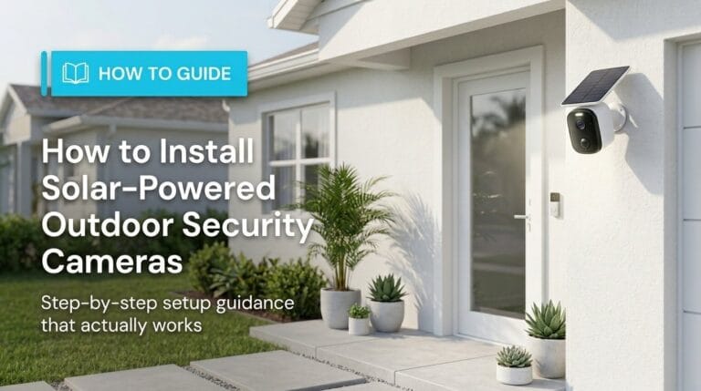How to Install Solar-Powered Outdoor Security Cameras