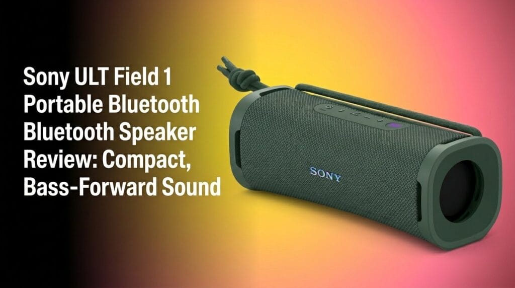 Sony ULT Field 1 portable Bluetooth speaker review featured image on Option Cutter.