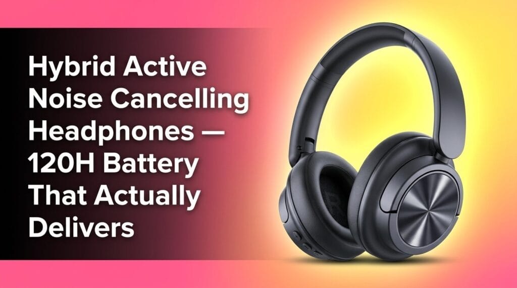 Hybrid Active Noise Cancelling Headphones — 120H Battery That Actually Delivers