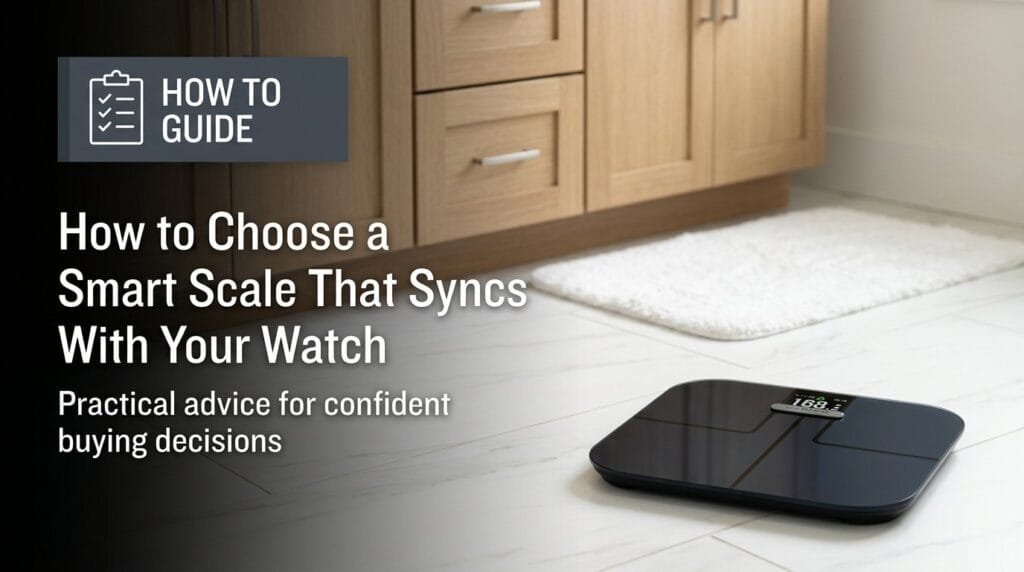Garmin Index S2 smart scale on a minimal surface with soft directional light