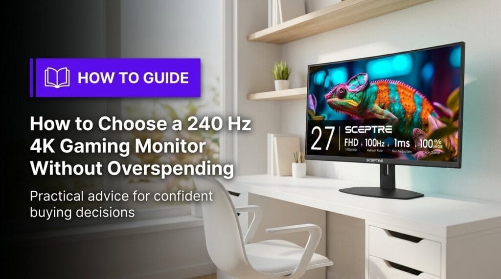 How to Choose a 240 Hz 4K Gaming Monitor Without Overspending
