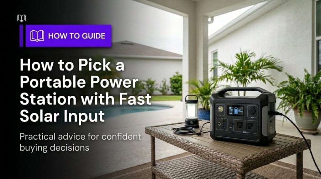 How to Pick a Portable Power Station with Fast Solar Input