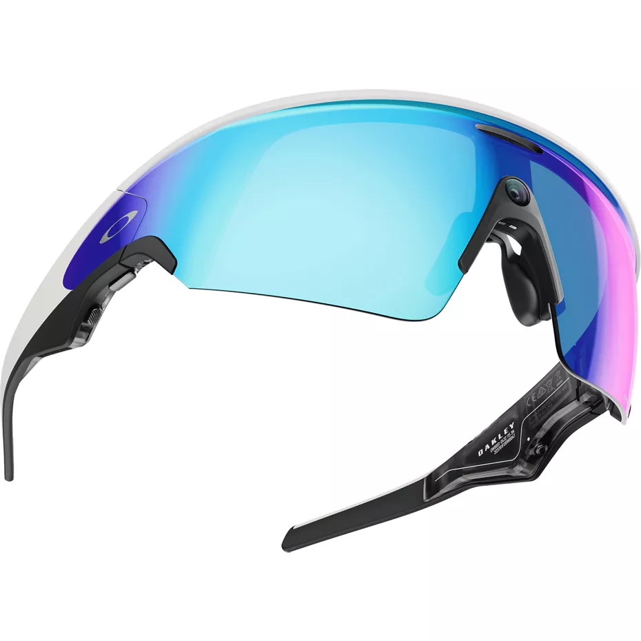 Oakley Meta Vanguard AI Glasses - White/Prizm Sapphire