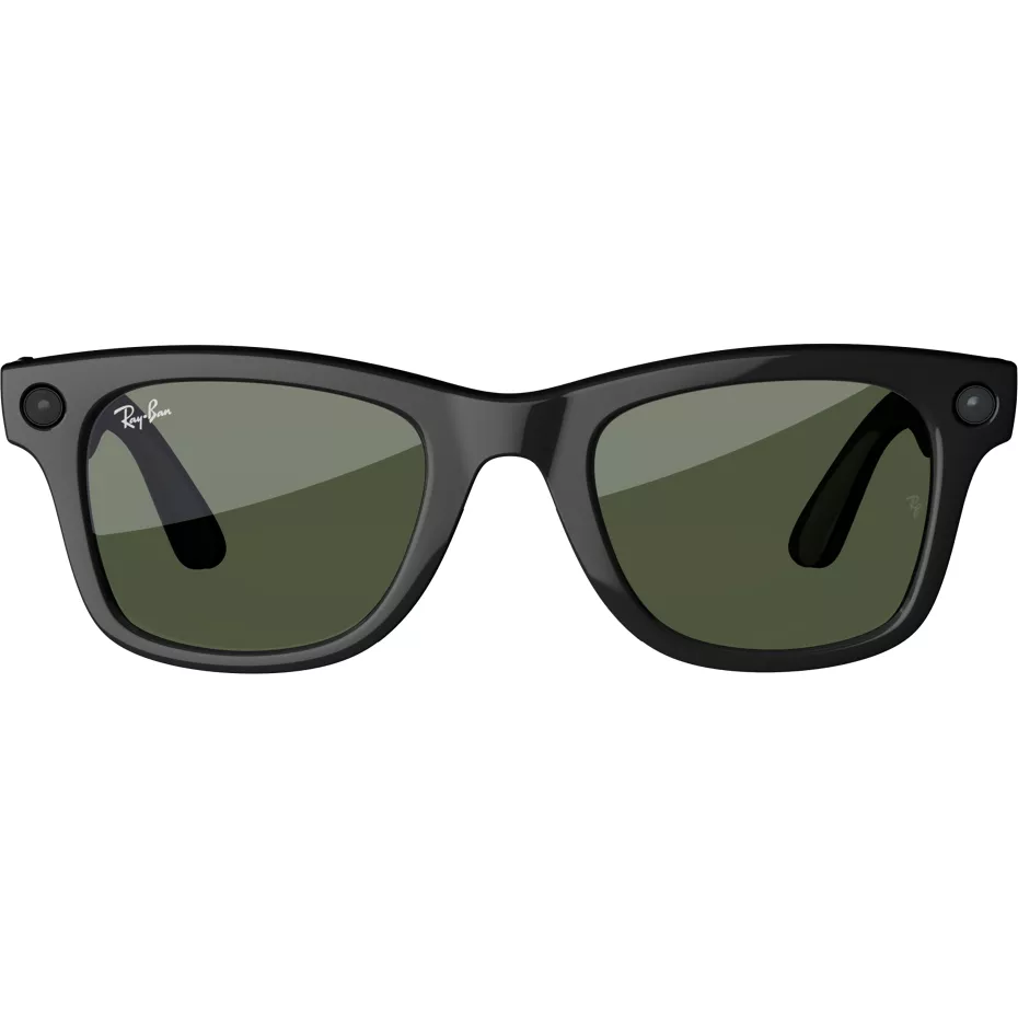 Ray-Ban Wayfarer Gen1 Meta AI Smart Glasses - Black/Green