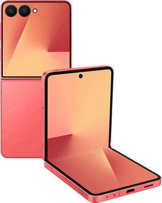 Samsung Galaxy Z Flip7 Smartphone Coral Red
